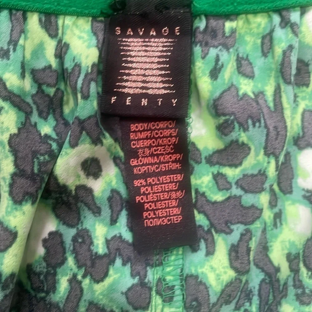 Savage X Fenty Green Animal Print boxer